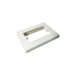 KALOP-PORTA PLAQUETA UNIVERSAL BLANCO DE 100 X 50 MM