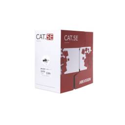 HIKVISION-BOBINA CABLE UTP EXTERIOR CAT5E NEGRO DE 305 MTS